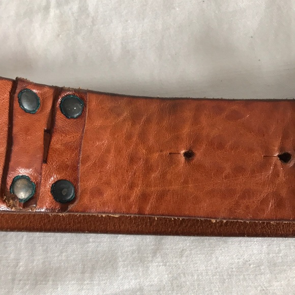 Gap brown leather belt with eagle buckle Sz M main image 6